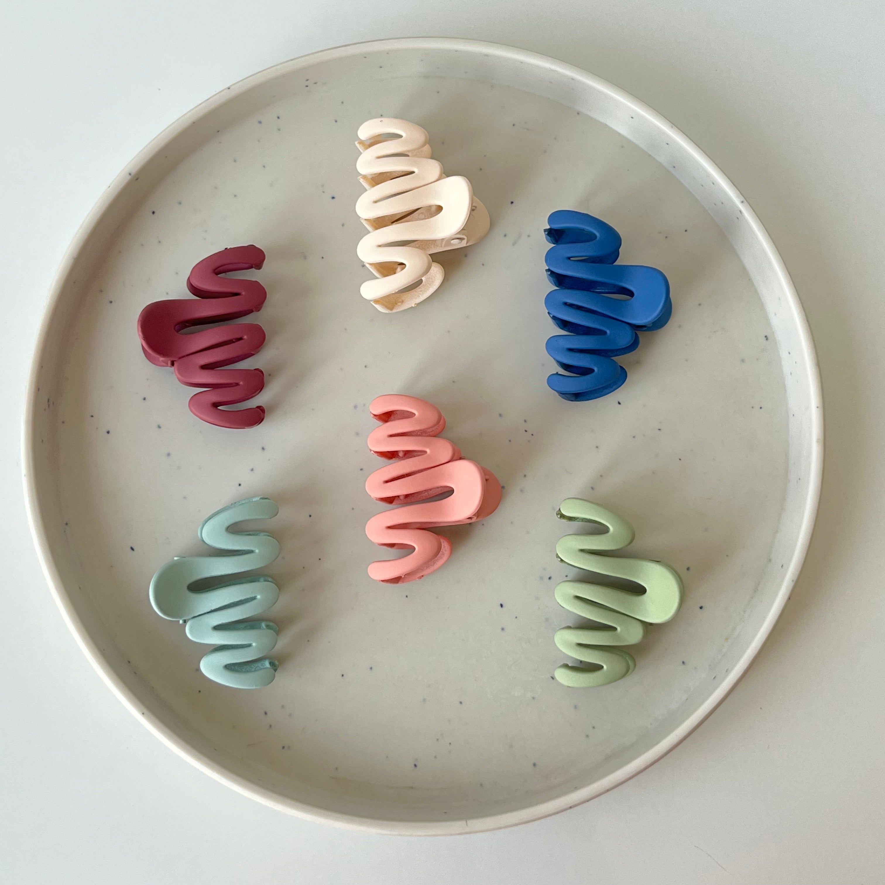 Matte Wave – Small Hair Claw (Vault Set of 12)